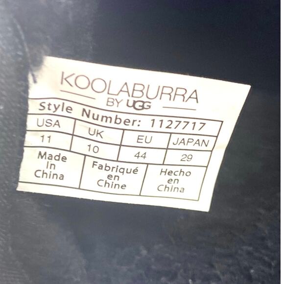 KOOLABURRA by UGG Dawsen Men's Slippers Black Size 11 NWOB - Picture 9 of 9